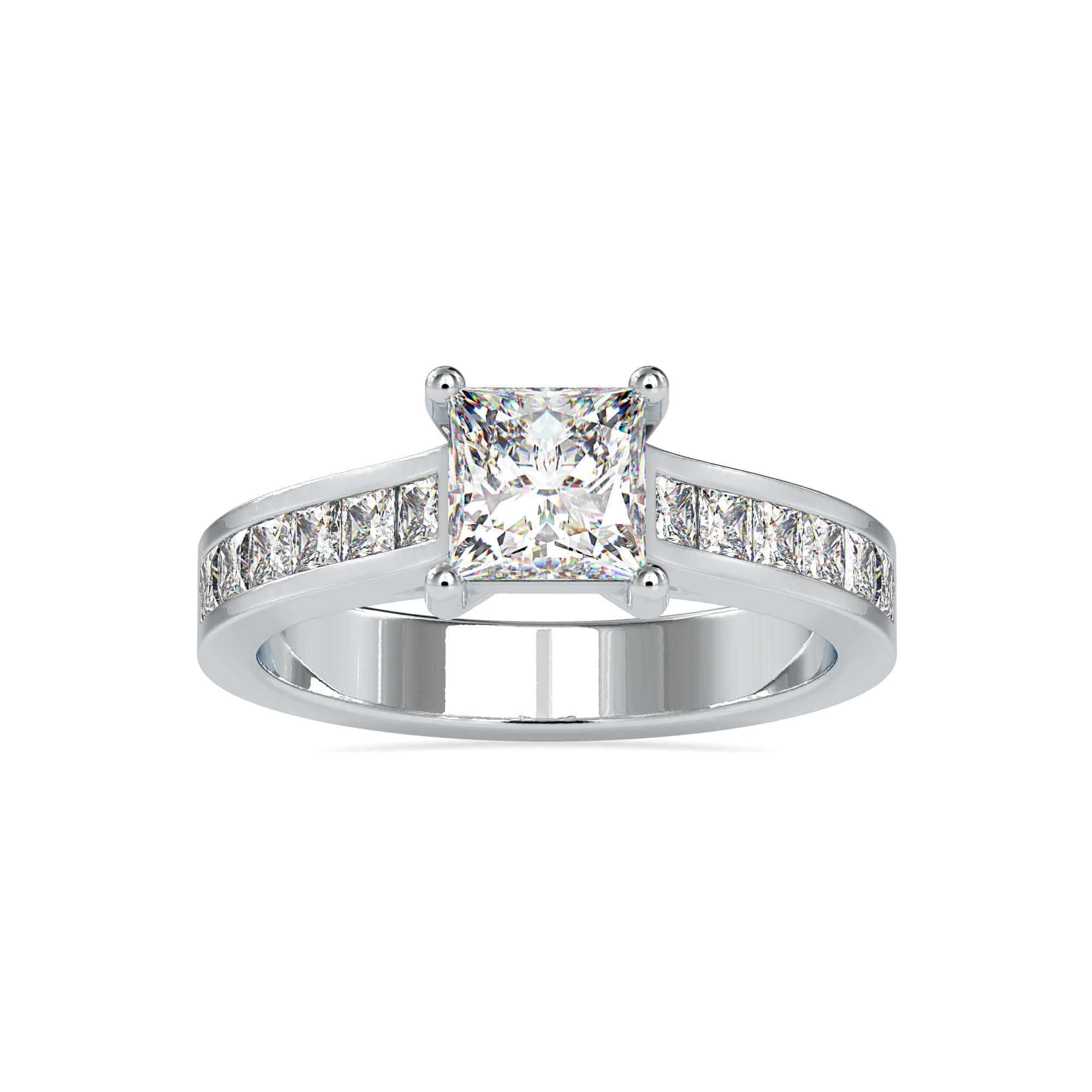 French diamond vintage ring (1.80 carat, center 1.05 carat, certificate) -  - RIONDET